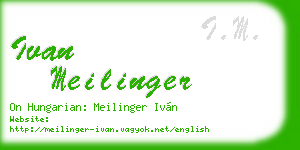ivan meilinger business card